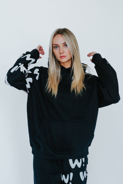 Wizzy Puff Print Hoodie